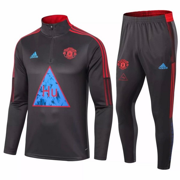 Chandal Manchester United 2020 2021 Negro Azul